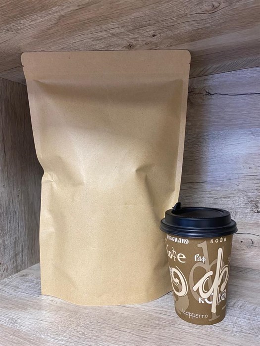 Пакет дой-пак крафт зип-лок 230*350мм металлизированный 777029