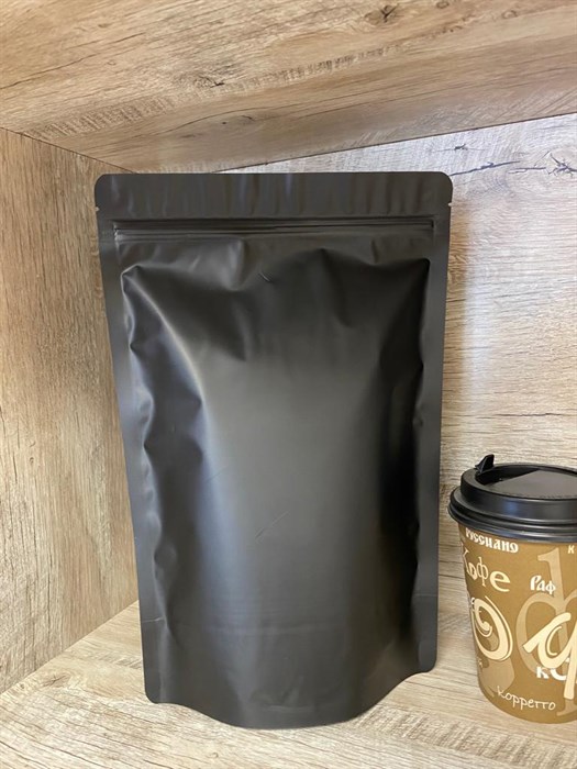 Пакет дой-пак ЧЕРНЫЙ зип-лок 200*300мм металлизированный 777053