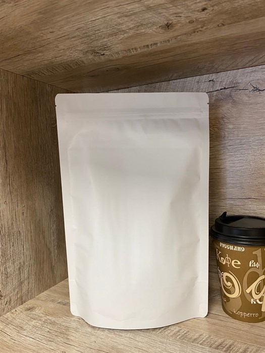 Пакет дой-пак БЕЛЫЙ зип-лок 200*300мм металлизированный 777063