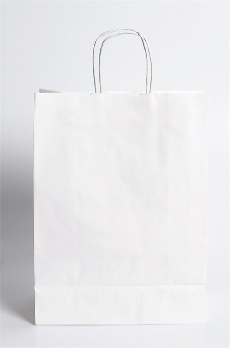Пакет с крученой ручкой 220*120*250 белый 1957