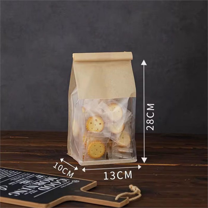 Пакет для хлеба и выпеки 130*280+100мм с окном и застежкой 777112