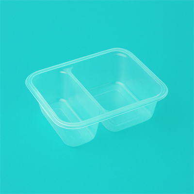 Лоток под запайку 187*137*38,  РР ПРОЗРАЧНЫЙ (504шт) 2 секции 1/3 2015