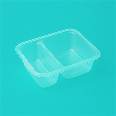 Лоток под запайку 187*137*55,  РР ПРОЗРАЧНЫЙ (504шт) 2 секции 1/3 2016