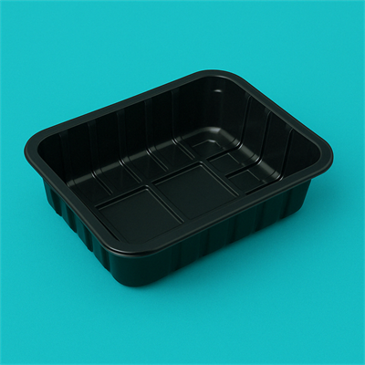 Лоток под запайку 210*148*55,  РР ЧЕРНЫЙ (520шт) 2018