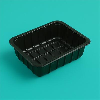 Лоток под запайку 227*178*40,  РР ЧЕРНЫЙ (320шт) 2026