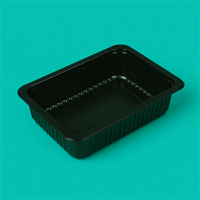 Лоток под запайку 260*177*40,  РР ЧЕРНЫЙ (160шт) 2037