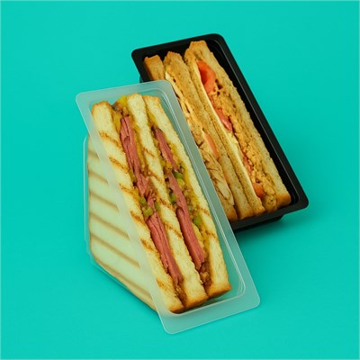 Треугольник для сэндвичей под запайку 179х80х89 (390шт) ПРОЗРАЧНЫЙ 2047