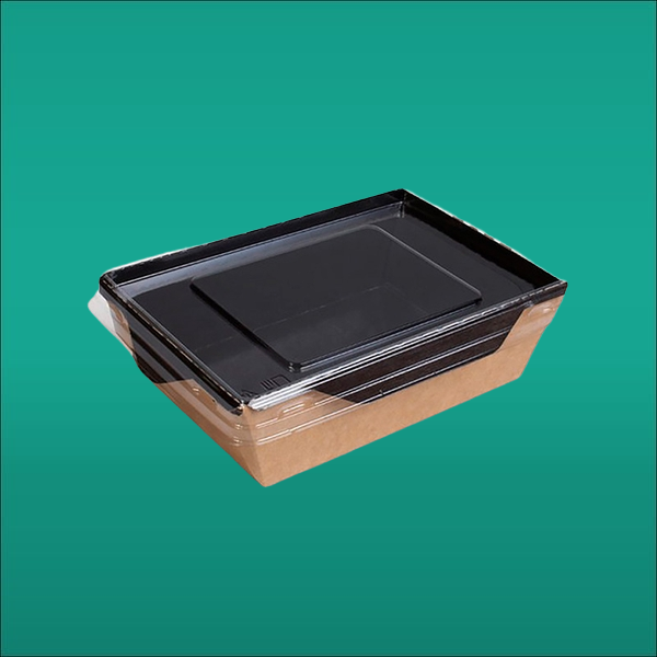 Контейнер с крышкой 800 мл ЧЕРНЫЙ OPSALAD салатник 2069