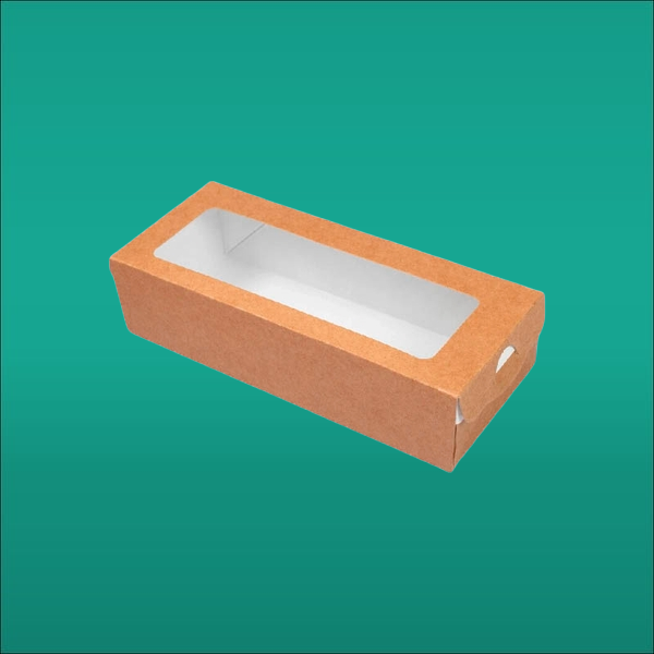 Контейнер с окном 500 мл (крафт коробка с окном) универсал. 2071