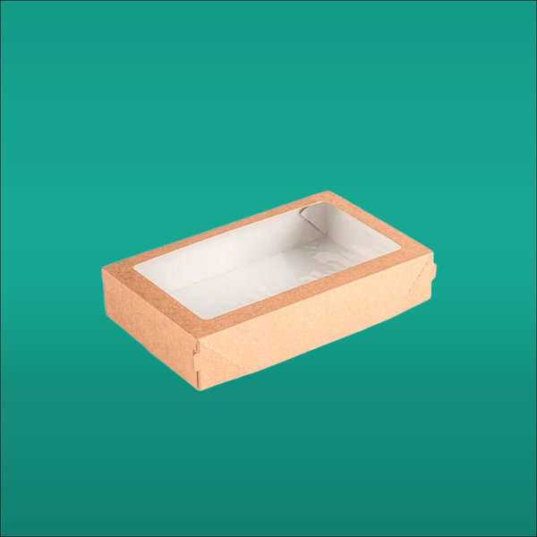 Контейнер с окном 1000 мл (крафт коробка с окном) универсал. 2072