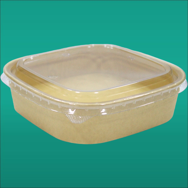 Квадратный боул с крышкой 750мл, 170*170 мм 2076