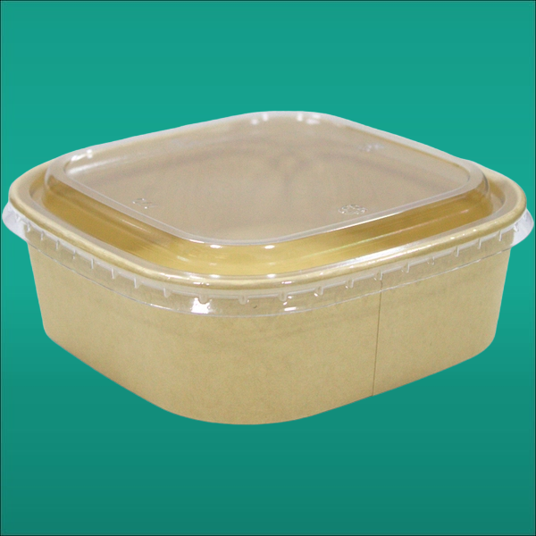Квадратный боул с крышкой 1000мл, 170*170 мм 2077