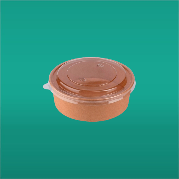 Круглый боул с крышкой 500мл, упаковка салатник 2080