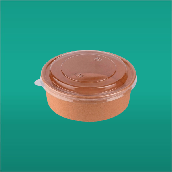 Круглый боул с крышкой 750мл, упаковка салатник 2081