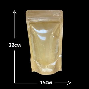 {{photo.Alt || photo.Description || '(ОТ 500шт) Пакет дой-пак крафт зип-лок 150*220мм с прозрачной стороной'}}