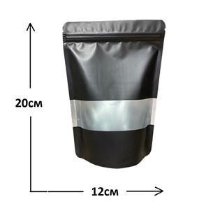 {{photo.Alt || photo.Description || 'Пакет дой-пак ЧЕРНЫЙ зип-лок 120*200мм с окном'}}