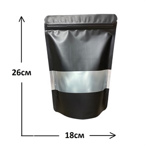 {{photo.Alt || photo.Description || 'Пакет дой-пак ЧЕРНЫЙ зип-лок 180*260мм с окном'}}