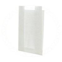 Крафт пакет для выпечки белый с окном 140*60*250 мм, V-образное дно 1983