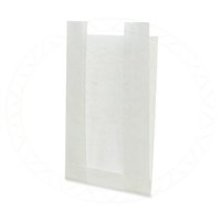 Крафт пакет для выпечки белый с окном 100*50*640 мм, V-образное дно 1985