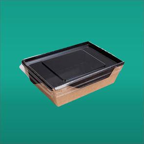 Контейнер с крышкой 500 мл ЧЕРНЫЙ OPSALAD салатник 2068