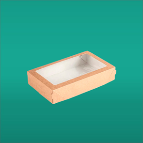 Контейнер с окном 1000 мл (крафт коробка с окном) универсал. 2072