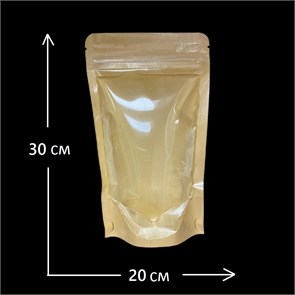 {{photo.Alt || photo.Description || '(ОТ 500шт) Пакет дой-пак крафт зип-лок 200*300мм с прозрачной стороной'}}