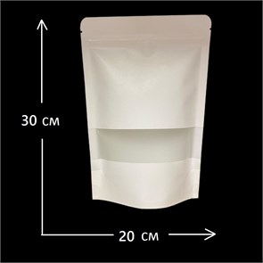 {{photo.Alt || photo.Description || '(ОТ 500шт) Пакет дой-пак БЕЛЫЙ зип-лок 200*300мм с окном'}}