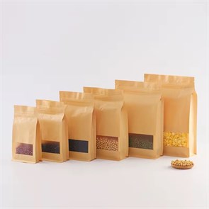 {{photo.Alt || photo.Description || '(оптом от 500шт) Квадропак пакет восьмишовный 140*240*45мм КРАФТ с окном'}}